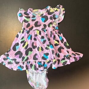 Posh Peanut Pastel Leopard Baby Dress
